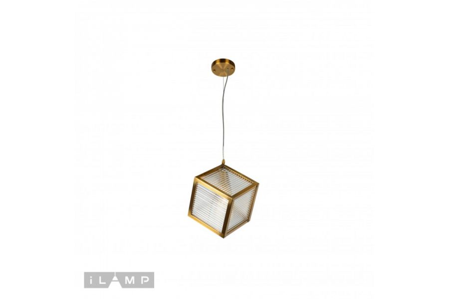 Подвесной светильник iLamp Square 8970-1B GLD