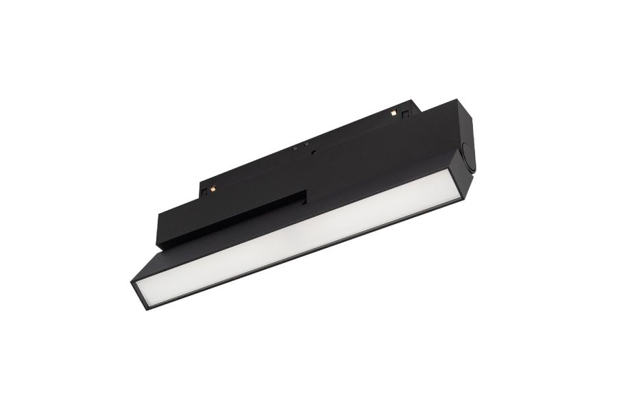 Трековый магнитный светильник Arlight MAG-ORIENT-FLAT-FOLD-S230-12W Day4000-MIX (BK, 80 deg, 48V, DALI) 041870