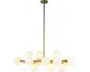 Люстра на штанге iLamp Golden 8516P/L BR-WH
