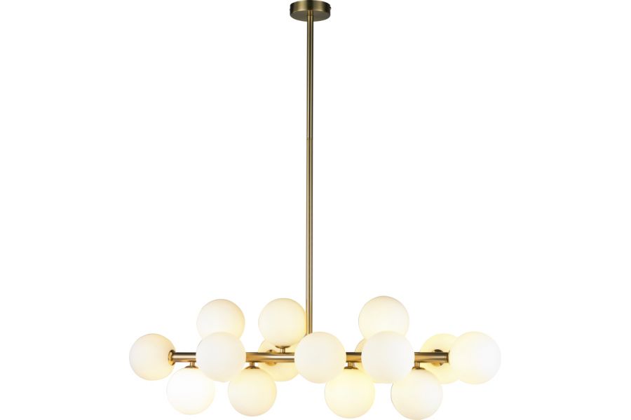 Люстра на штанге iLamp Golden 8516P/L BR-WH