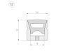 Силиконовый профиль Arlight WPH-FLEX-1212-TOP-S8-5m WHITE 040285