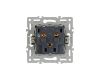 Механизм розетки влагозащищенный Arlight SCT-MCP-PL-GR (250V, 16A) 043747