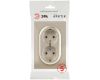 Розетка Эра Arktik 16-2104-04 двойная с заземлением 2X2P+E Schuko 16А-250В шампань Б0070447