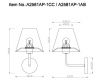 Бра Arte Lamp ELBA A2581AP-1AB