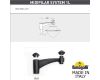 Садово-парковый светильник Fumagalli EKTOR 3000 MIDIPILAR/GLOBE 400 modern 1L G41.365.A10.AYE27
