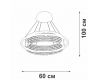 Подвесная люстра Vitaluce V5400-0/1S