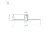 Алюминиевый профиль Arlight LINIA7-FANTOM-2000 ANOD 052377