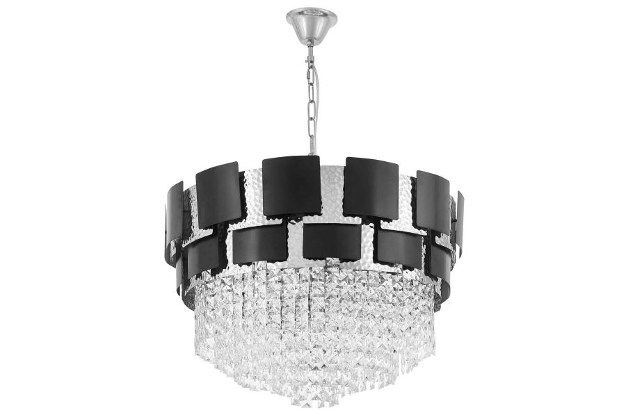 Подвесная люстра Lumina Deco LDP 7045-600 BK+CHR