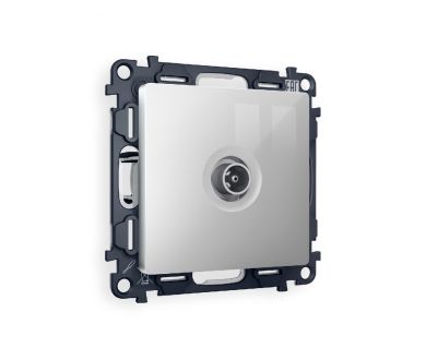 Комплект механизма TV розетки проходной 5-1000 MHz 4dB Ambrella Volt Alfa MA413030