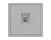 Механизм телефонной розетки Arlight SCT-NOBE-MTL1-SFPL-IS (RJ-11, 4C) (Никель) 061893