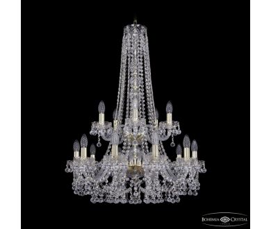 Подвесная люстра Bohemia Ivele Crystal 1409/10+5/240/h-91/2d G