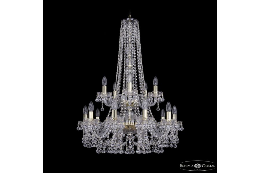 Подвесная люстра Bohemia Ivele Crystal 1409/10+5/240/h-91/2d G