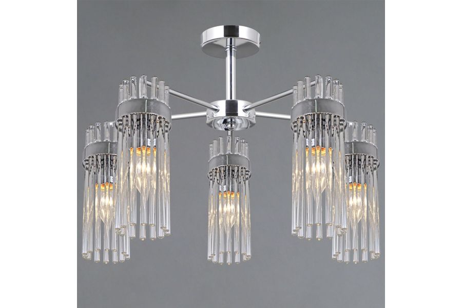 Люстра на штанге Illumico IL0761-5CSQ-25 CR GENOA