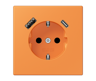 Купить Розетка 2K+З USB Typ AC Jung LC1520-15CA225 Розетка 2K+З USB Typ AC Jung LC1520-15CA225