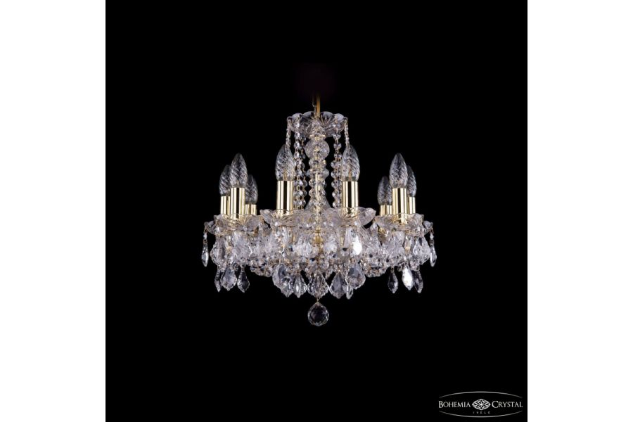 Подвесная люстра Bohemia Ivele Crystal 1402/10/141 G Leafs