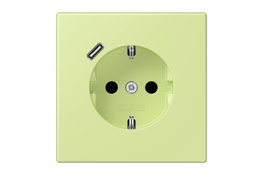 Розетка 2K+З USB Typ C Jung LC1520-18C222