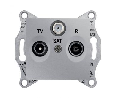 Розетка TV/R/SAT проходная Schneider Electric Sedna 4dB SDN3501460