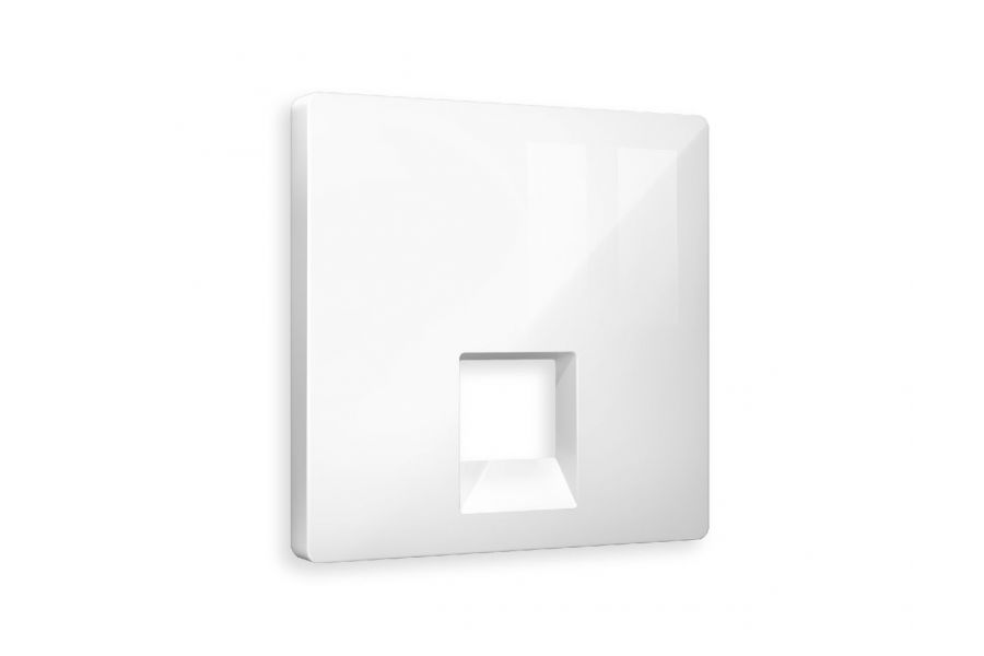 Лицевая панель для компьютерной/телефонной розетки RJ-45/RJ-11 Ambrella Volt Alfa AP1120