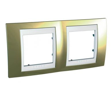 Рамка 2-постовая Schneider Electric Unica Хамелеон MGU66.004.804
