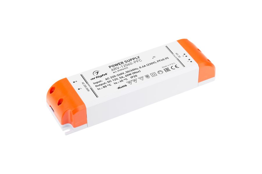 Блок питания Arlight HTS-100-12-FA 12V 60W IP20 5A 015761(1)