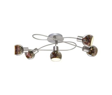 Потолочная люстра Arte Lamp Illusione A6125PL-5SS