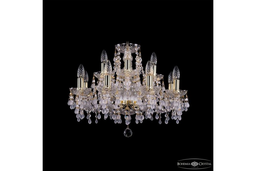 Подвесная люстра Bohemia Ivele Crystal 1410/8+4/195 G V0300