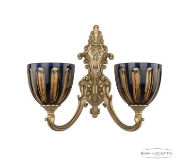 Бра Bohemia Ivele Crystal Verona 7209B14/2/175 FP P1 U Amber-Blue/H-1H