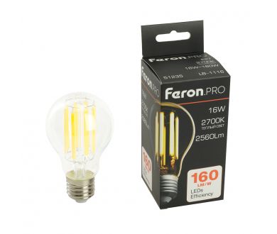 Светодиодная лампа Feron LB-1116 E27 16W 2700K 51235