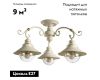 Потолочная люстра Arte Lamp 7 A4577PL-3WG
