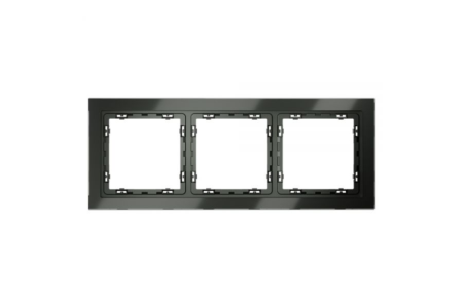 Рамка на 3 поста Voltum S70 VLS110306 (титан, стекло)