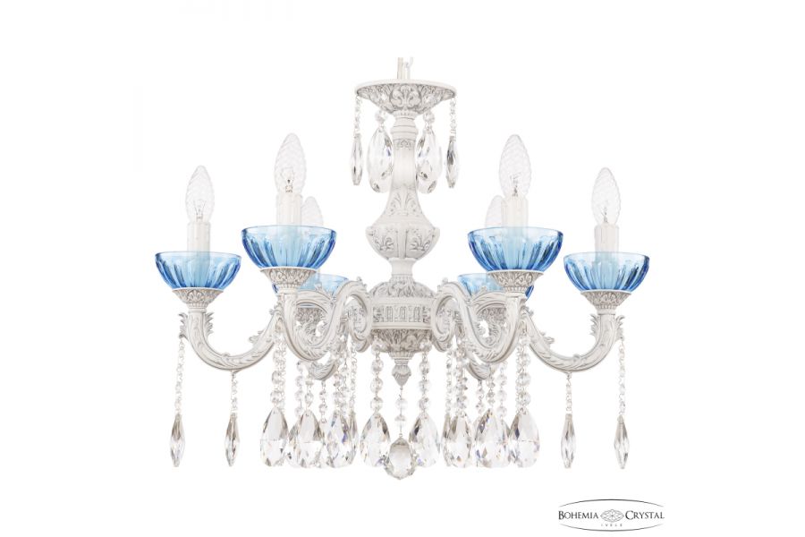 Подвесная люстра Bohemia Ivele Crystal AL79101/6/175 A WMN P Aquamarine/M-1H