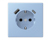 Розетка 2K+З USB Typ AC Jung LC1520-15CA207