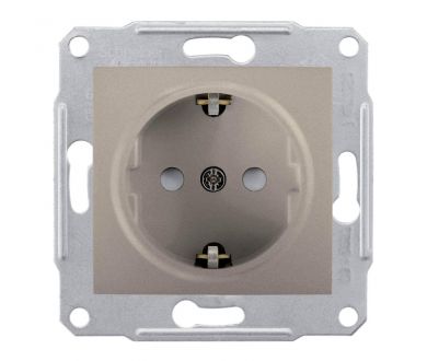 Розетка Schneider Electric Sedna с/з со шторками 16A 250V SDN3000168