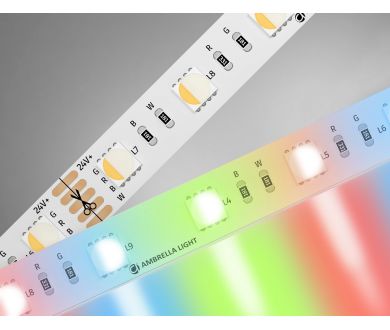 Светодиодная лента Ambrella Light LED Strip 24В 5050 10Вт/м RGBW+3000K 5м IP20 GS4401