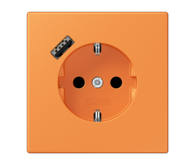 Розетка 2K+З USB Typ A Jung LC1520-18A225