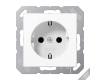 Розетка штепсельная Schuko Jung CD1520EDVPLGR