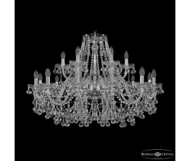 Подвесная люстра Bohemia Ivele Crystal 1409/12+6/360 Ni