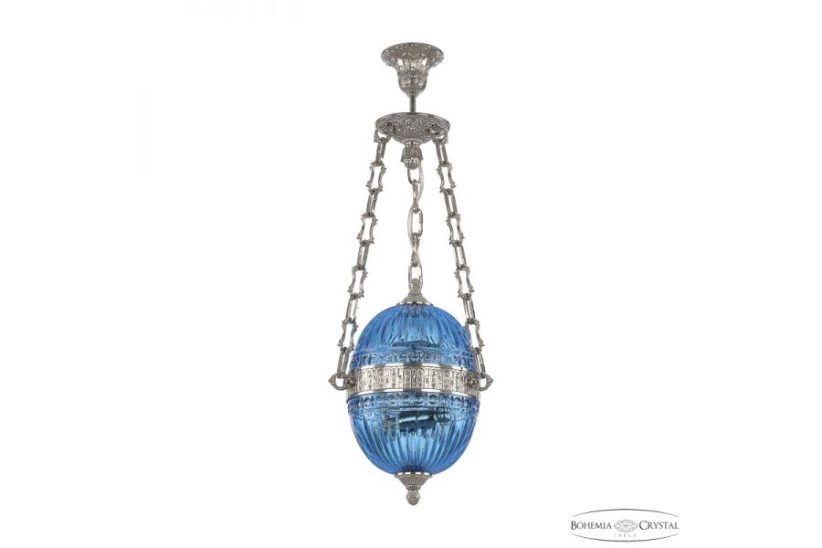 Подвесной светильник Bohemia Ivele Crystal 71000P/20 Ni Aquamarine/M-1G
