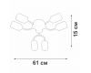 Потолочная люстра Vitaluce V2823-1/6PL