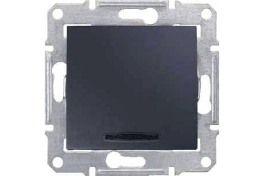 Переключатель перекрестный с синей подсветкой Schneider Electric Sedna 10A 250V SDN0501170