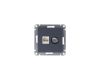 Розетка двойная комп+ТВ, RJ45+TV, кат.5E Systeme Electric AtlasDesign Грифель ATN000789