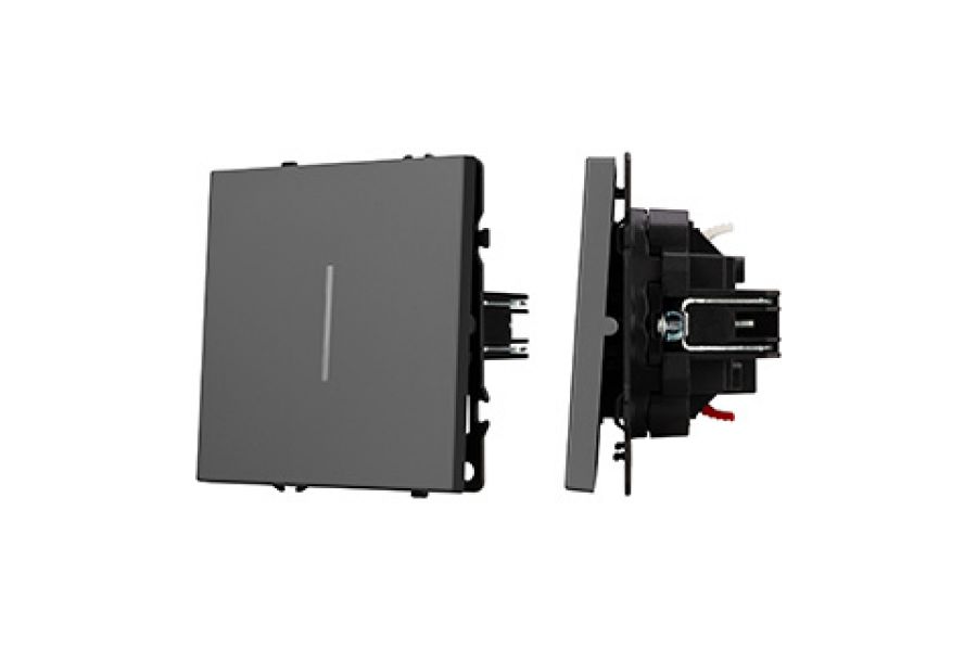 Механизм звонкового выключателя Arlight LED SWT-NOBE-MKR1-SFPL-L-GR (230V, 10A) (Серый базальт) 061736