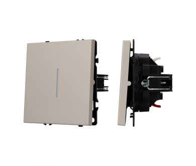 Механизм выключателя одноклавишный непроходной Arlight LED SWT-NOBE-MK01-SFPL-L-CA (230V, 10A) 059424