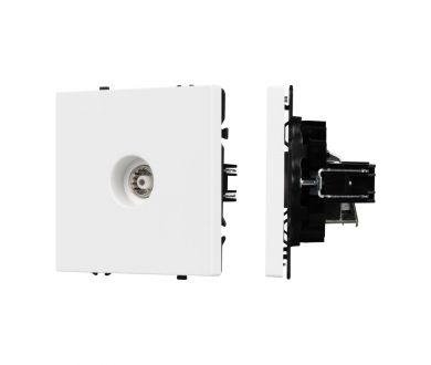 Механизм телевизионной розетки Arlight SCT-NOBE-MTV1-SFPL-WH (Белый кварц) 054292