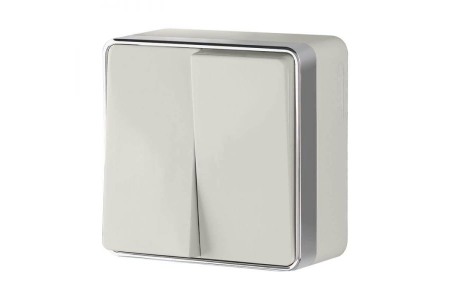 Выключатель двухклавишный Werkel Gallant слоновая кость W5020003 4690389164125