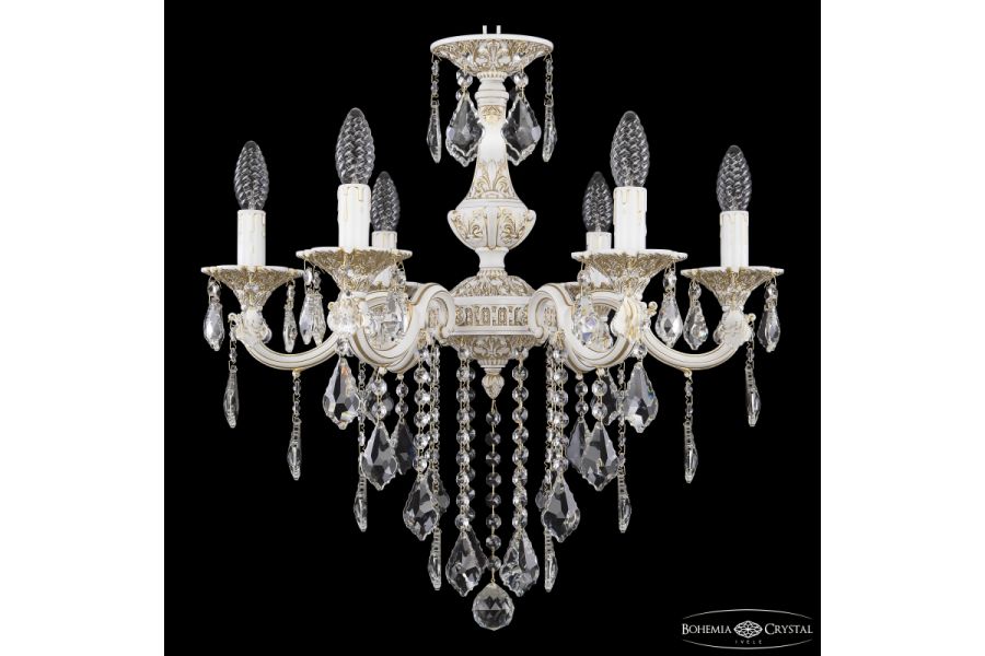 Подвесная люстра Bohemia Ivele Crystal AL78101/6/175 B WMG Leafs