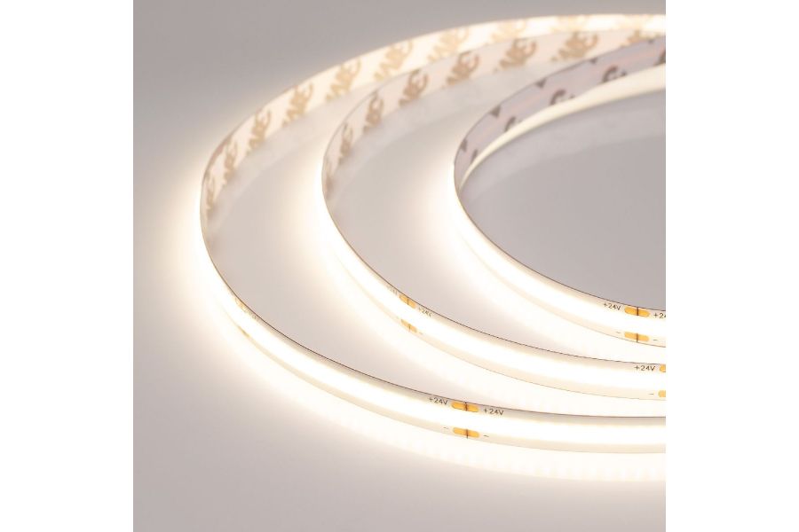 Светодиодная лента Arlight COB-X378-8mm 24V Warm3500 (11 W/m, IP20, 5m) 044579(3)
