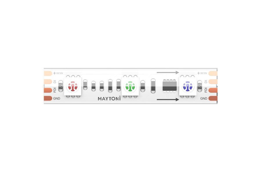 Светодиодная лента Maytoni Led Strip 12В 5050 14,4Вт/м RGB 5м IP68 201245