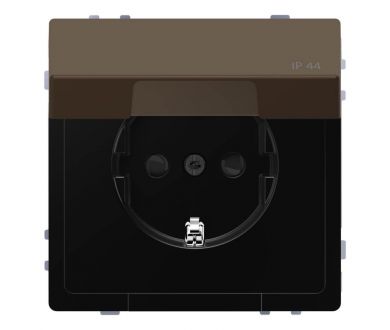 Розетка Schneider Electric Merten D-Life 16A с/з и крышкой MTN2314-6052