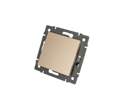 Механизм выключателя одноклавишный перекрёстный Arlight SWT-MKX1-PL-GD-V (250V, 10A) 049878